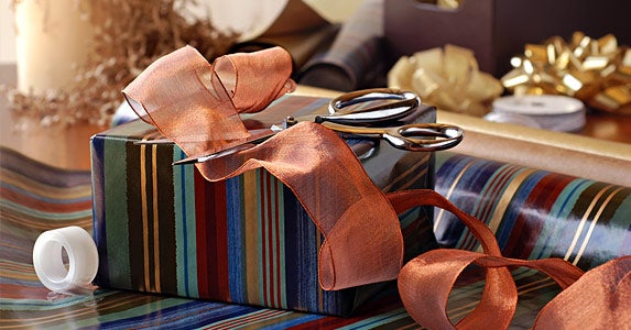 Mistake No. 1: Going overboard on gift wrap © Marie C Fields/Shutterstock.com