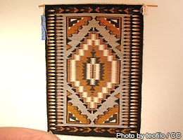 The Navajo artifact used as a throw © Photo by teofilo / CC