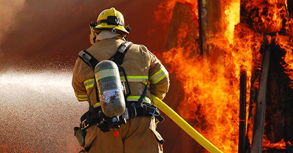 No. 9: Firefighter © TFoxFoto/Shutterstock.com