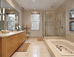 Upscale bathroom addition
