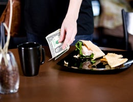 Tipping the wait staff