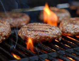 Heating up the grill