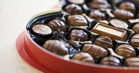 A heart-shaped box of chocolates A heart-shaped box of chocolates | Jamie Grill/Getty Images
