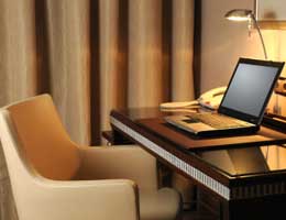 Hook up to hotel Wi-Fi for a fee