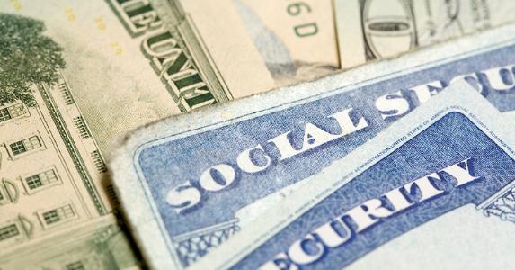Social security cards and money