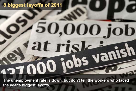 8 biggest layoffs of 2011