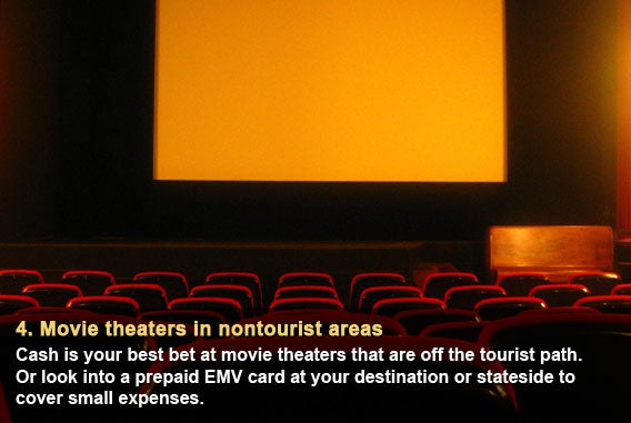 Movie theaters in nontourist areas
