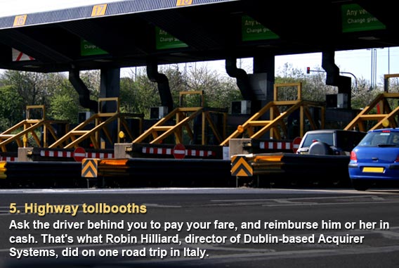 Highway tollbooths