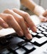 Typing on keyboard