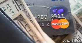 wallet credit card cash