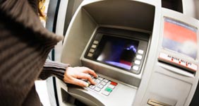 Using ATM machine