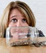 Woman looking at low savings