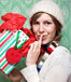 woman with gift