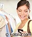 Young woman shopping cell phone
